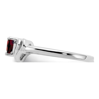 14K White Gold Heart Ring Mounting – view 3