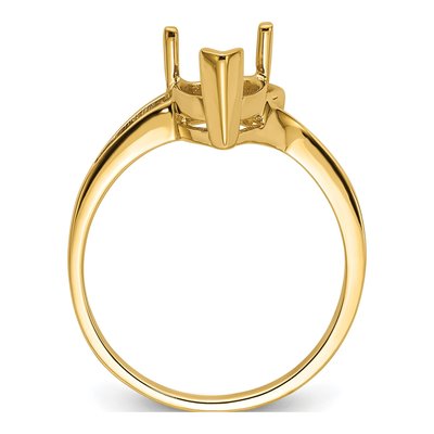 14K Yellow Gold Pear for Ring Mounting – view 3