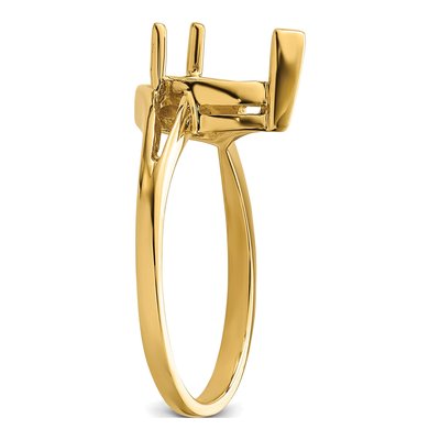 14K Yellow Gold Pear for Ring Mounting – view 5