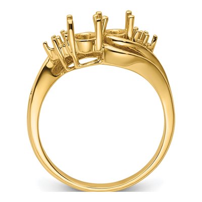 14K Yellow Gold Custom Ring Mounting – view 3
