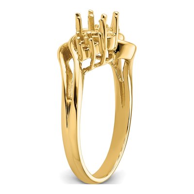 14K Yellow Gold Custom Ring Mounting – view 5