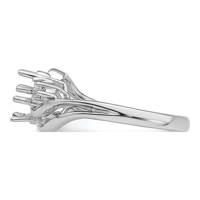 14K White Gold Custom Ring Mounting – view 4