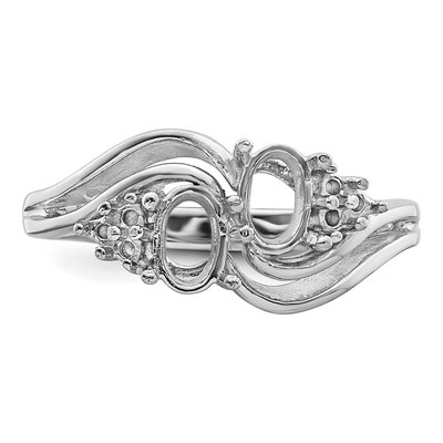 14K White Gold Custom Ring Mounting – view 5
