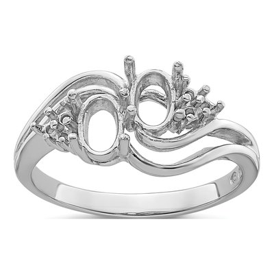 14K White Gold Custom Ring Mounting