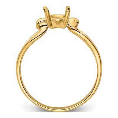 14K Yellow Gold Oval Ring Mounting – view 3