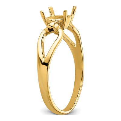 14K Yellow Gold Oval Ring Mounting – view 5