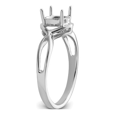 14K White Gold Ring Mounting – view 5