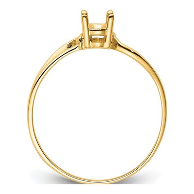 14K Yellow Gold Oval Ring Mounting – view 3