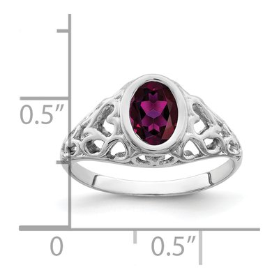14K White Gold Oval Ring Mounting – view 2