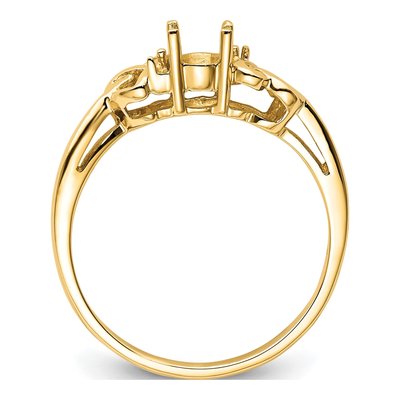 14K Yellow Gold Ring Mounting – view 3
