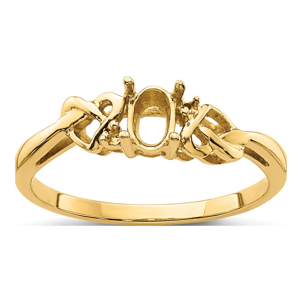 14K Yellow Gold Ring Mounting