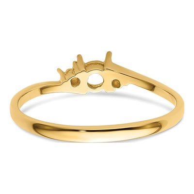 14K Yellow Gold Diamond Ring Mounting – view 4