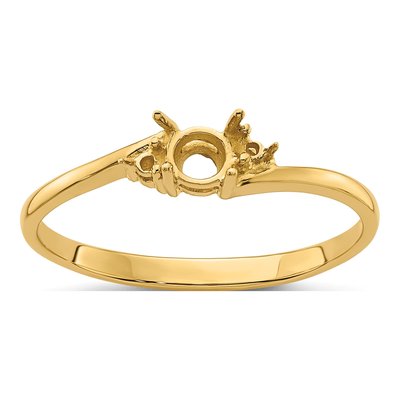 14K Yellow Gold Diamond Ring Mounting