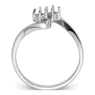14K White Gold Ring Mounting – view 3