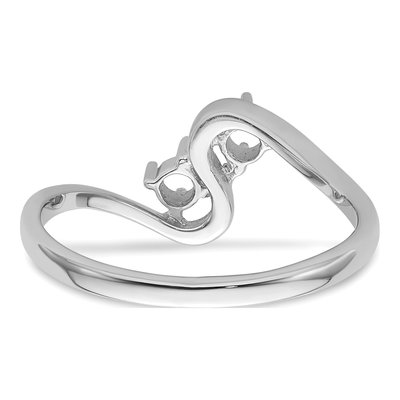 14K White Gold Ring Mounting – view 4