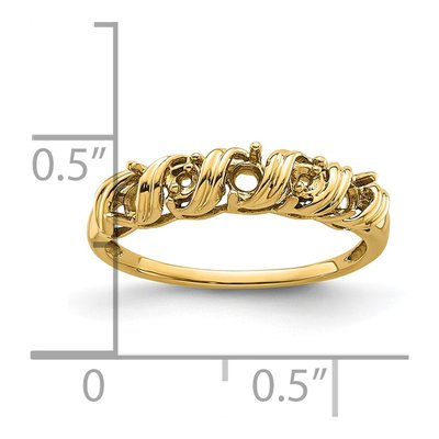 14K Yellow Gold Twist for Ring Mounting – view 6