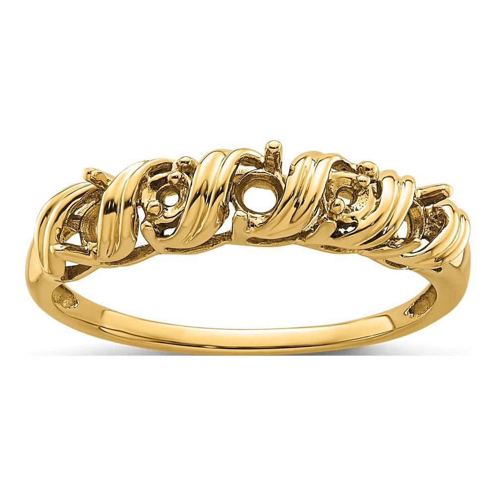 14K Yellow Gold Twist for Ring Mounting