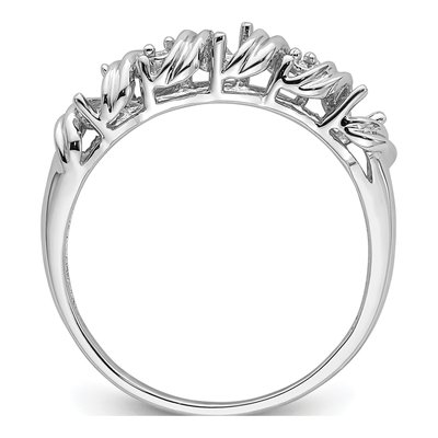 14K White Gold Twist Ring Mounting – view 3