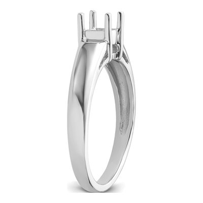 14K White Gold Princess Ring Mounting – view 5