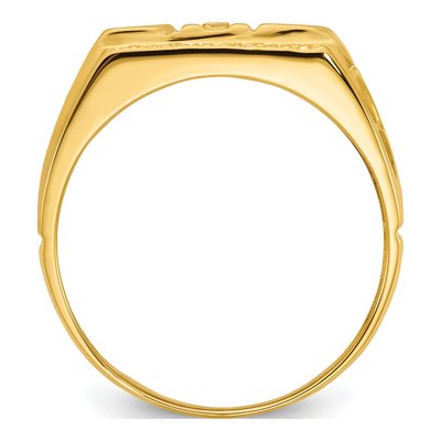 Men's 14K Yellow Gold DAD Ring Mounting – view 3
