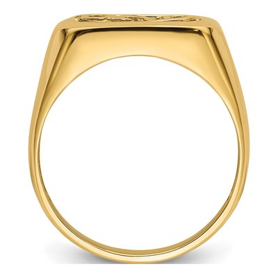 Men's 14K Yellow Gold DAD Ring Mounting – view 3