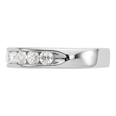 14K White Gold 1 ct tw Diamond Channel Wedding Band – view 3