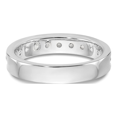 14K White Gold 1 ct tw Diamond Channel Wedding Band – view 5