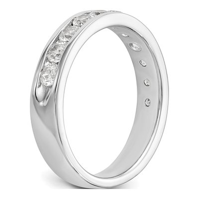 14K White Gold 1 ct tw Diamond Channel Wedding Band – view 6