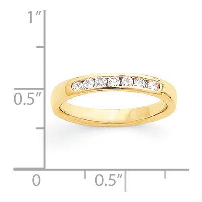 14K Yellow Gold 1/4 ct tw Diamond Wedding Band – view 2