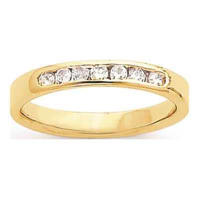14K Yellow Gold 1/4 ct tw Diamond Wedding Band