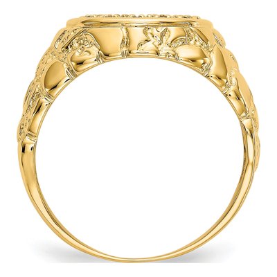 Men's 14K Yellow Gold 1/20 ct tw Diamond Horseshoe Ring – view 2