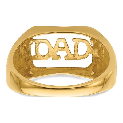Men's 14K Yellow Gold Rectangle Ring Mounting – view 4