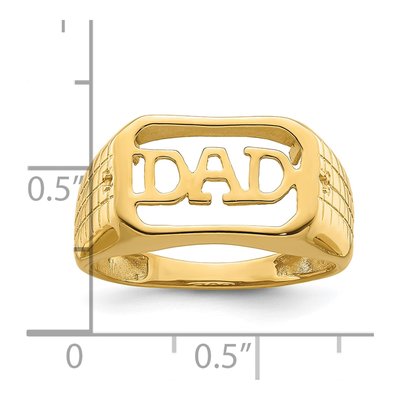 Men's 14K Yellow Gold Rectangle Ring Mounting – view 6