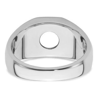 Men's 14K White Gold Onyx Diamond Ring Mounting – view 4