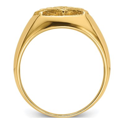 Men's 14K Yellow Gold Masonic Ring Mounting – view 3
