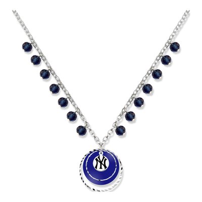 New York Yankees Brass Game Day Necklace
