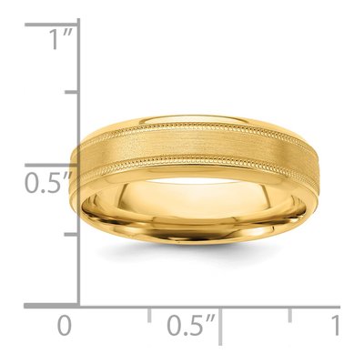 Men's 14K Yellow Gold 6mm Comfort-Fit Wedding Band – view 3