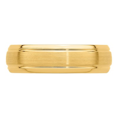 14K Yellow Gold 6mm Comfort-Fit Wedding Band – view 4