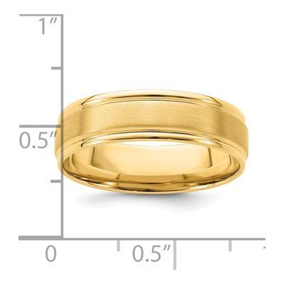 14K Yellow Gold 6mm Comfort-Fit Wedding Band – view 3