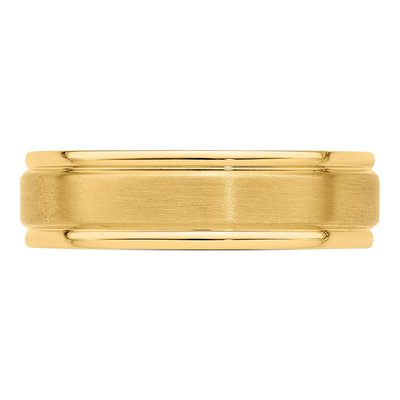14K Yellow Gold 6mm Comfort-Fit Wedding Band – view 4