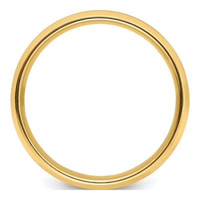 14K Yellow Gold 6mm Comfort-Fit Wedding Band – view 2