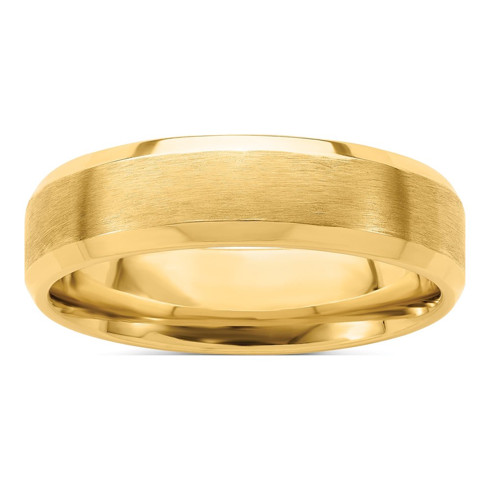 14K Yellow Gold 6mm Comfort Fit Wedding Band