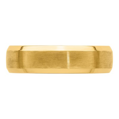 14K Yellow Gold 6mm Comfort-Fit Wedding Band – view 4
