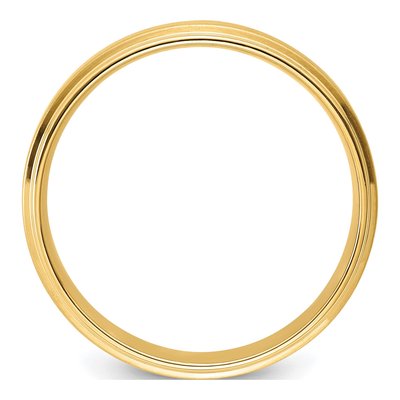 14K Yellow Gold 6mm Comfort-Fit Wedding Band – view 2