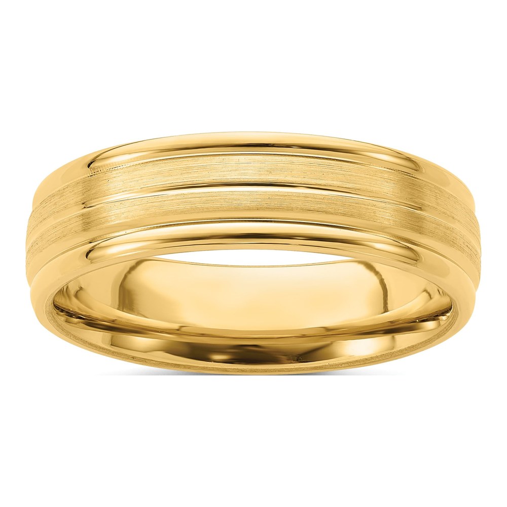 14K Yellow Gold 6mm Heavyweight Wedding Band