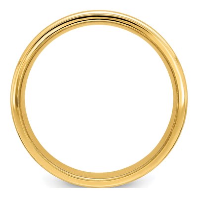 14K Yellow Gold 6mm Comfort-Fit Wedding Band – view 2