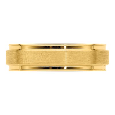 14K Yellow Gold 6mm Heavyweight Comfort-Fit Wedding Band – view 4