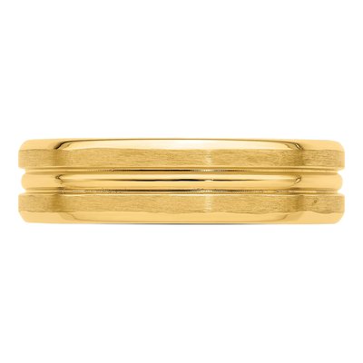14K Yellow Gold 6mm Comfort-Fit Wedding Band – view 4