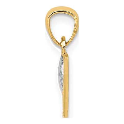 14K Yellow Gold Golf Ball Club Pendant – view 3