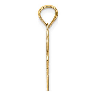 14K Yellow Gold Four Leaf Clover Pendant – view 3